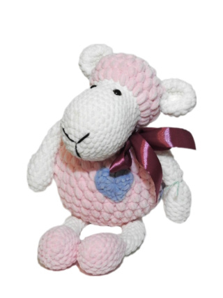 Pluszowa owca różowa maskotka
