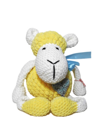 Pluszowa owca żółta maskotka
