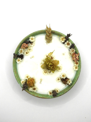 Leśna Bryza - świeca sojowa o zapachu świerku i zielonej herbaty w ceramice