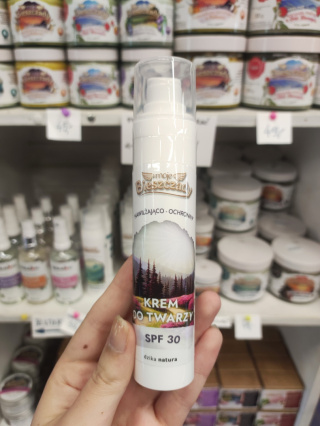 Krem do Twarzy SPF 30 nawilżająco-ochronny Moje Bieszczady