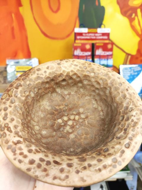 Miska ceramiczna mała surowa z fakturą Miska ceramiczna mała surowa z fakturą