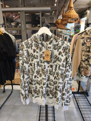 Bluza "Piwo 2" z kapturem ręcznie szyta