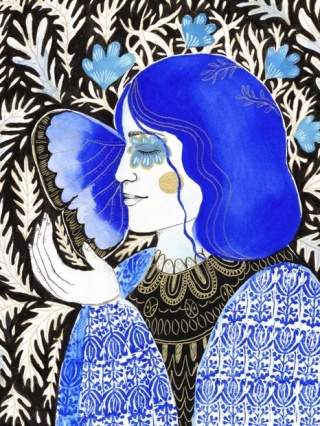 Grafika "Transformacja" w drewnianej ramie