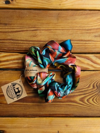 Jedwabna gumka do włosów jedwab 100% kolorowa